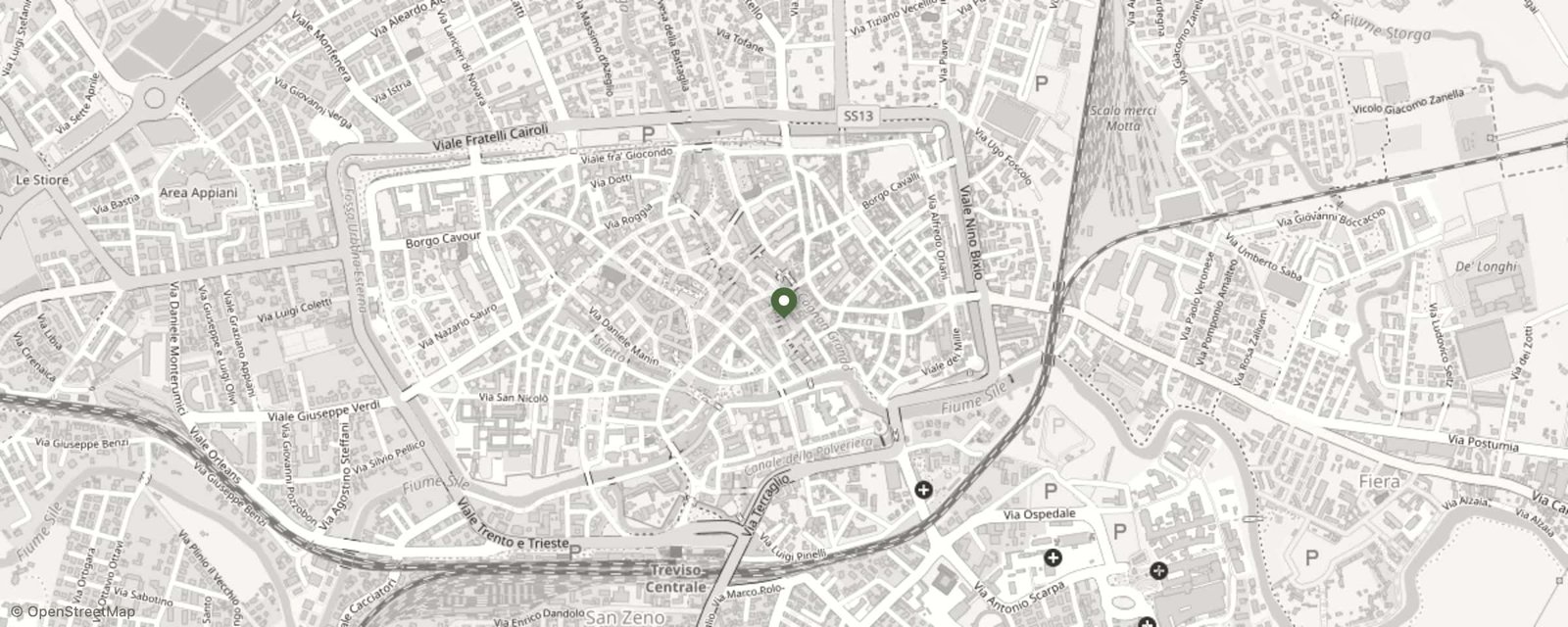 Mappa: Piazza Santa Maria dei Battuti, 30, 31100 Treviso (TV)